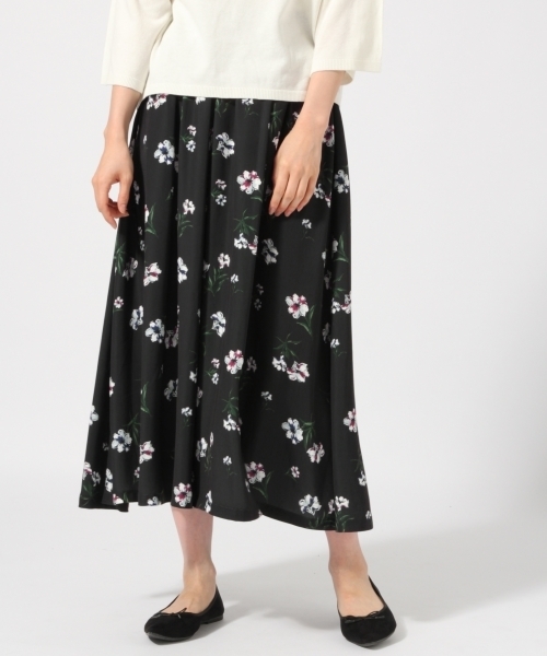 GLOBAL WORK(グローバルワーク)の「フラワースカーチョ/766265(その他パンツ・レディース・ブラック/ネイビー/ベージュ・FREE)」の6枚目の写真