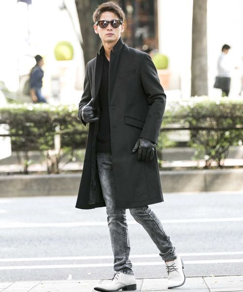 A.S.M（エーエスエム）の「【zozotown限定価格】ソフトメルトン ロング チェスターコート（チェスターコート・メンズ・ブラック/ライトグレー/グレー系その他/キャメル/ブラック系その他/ライトベージュ・48/50/52）」の13枚目の写真