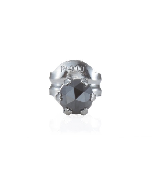 LION HEART（ライオンハート）の「“Petite Modern”ブラックダイヤモンドピアス（Sサイズ/0.1CT）/プラチナ900【LION HEART / ライオンハート】（ピアス（片耳用）・メンズ・プラチナム・FREE）」の6枚目の写真