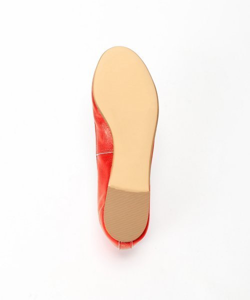 Spick & Span（スピックアンドスパン）の「【Lepo】シャイニーレザーバレーシューズ◆	（バレエシューズ・レディース・レッド・35/36/37/38）」の4枚目の写真