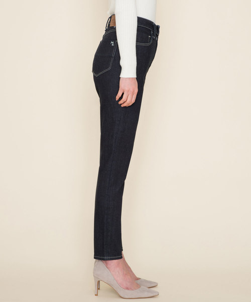 Moname（モナーム）の「Moname ハイライズスリム デニムパンツ /41174002（デニムパンツ・レディース・インディゴブルー・23inch/24inch/25inch/26inch）」の4枚目の写真