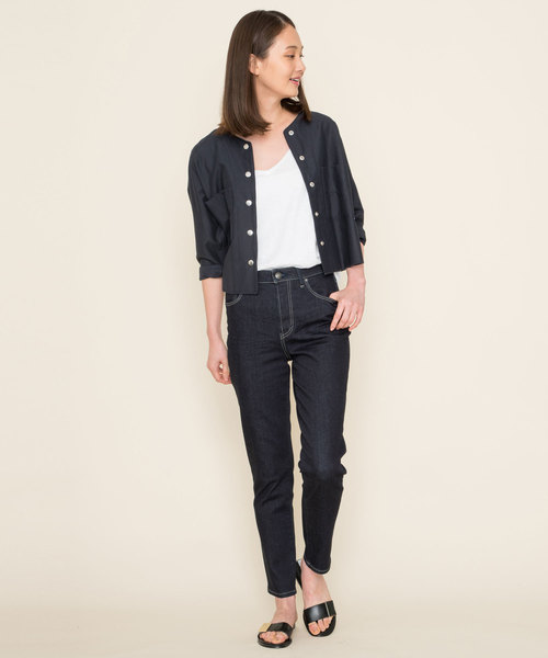 Moname（モナーム）の「Moname ハイライズスリム デニムパンツ /41174002（デニムパンツ・レディース・インディゴブルー・23inch/24inch/25inch/26inch）」の7枚目の写真