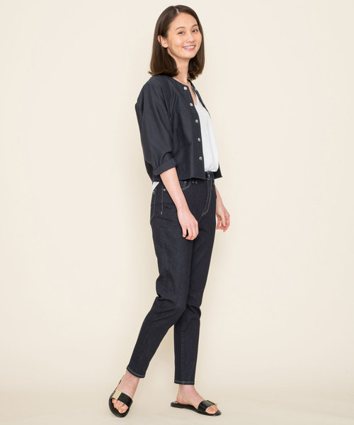 Moname（モナーム）の「Moname ハイライズスリム デニムパンツ /41174002（デニムパンツ・レディース・インディゴブルー・23inch/24inch/25inch/26inch）」の8枚目の写真