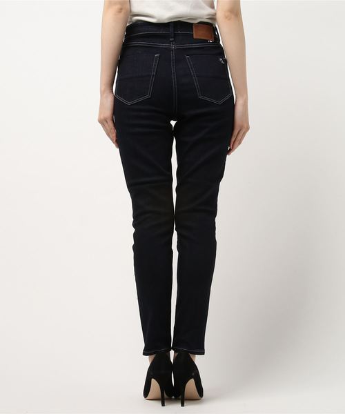 Moname（モナーム）の「Moname ハイライズスリム デニムパンツ /41174002（デニムパンツ・レディース・インディゴブルー・23inch/24inch/25inch/26inch）」の3枚目の写真