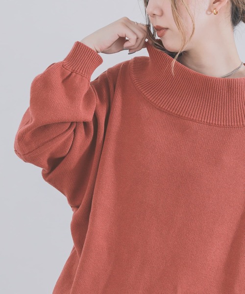 n'OrLABEL(ノアールレーベル)の「『ドロップショルダーニット』(ニット/セーター・レディース・アイボリー/ブラック/グレー/グリーン/ネイビー/カーキオリーブ/コーラルピンク/チェリーレッド/レンガ/ターメリック・2/1)」の9枚目の写真