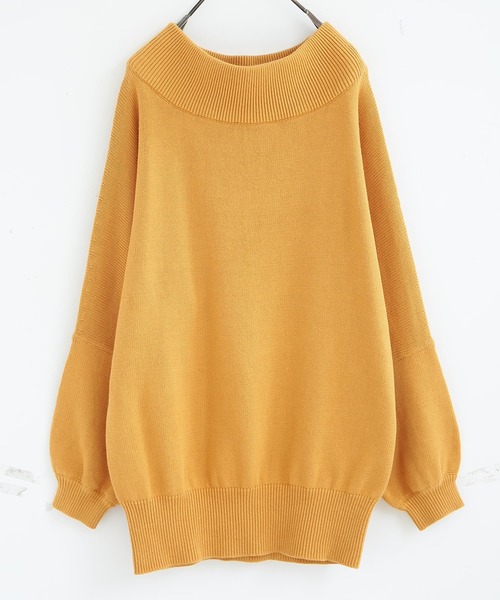 n'OrLABEL(ノアールレーベル)の「『ドロップショルダーニット』(ニット/セーター・レディース・アイボリー/ブラック/グレー/グリーン/ネイビー/カーキオリーブ/コーラルピンク/チェリーレッド/レンガ/ターメリック・2/1)」の7枚目の写真