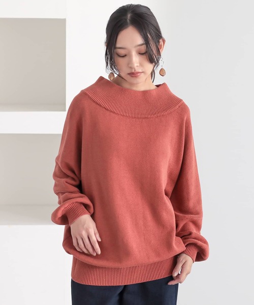 n'OrLABEL(ノアールレーベル)の「『ドロップショルダーニット』(ニット/セーター・レディース・アイボリー/ブラック/グレー/グリーン/ネイビー/カーキオリーブ/コーラルピンク/チェリーレッド/レンガ/ターメリック・2/1)」の13枚目の写真