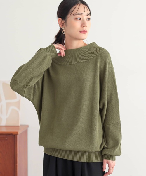 n'OrLABEL(ノアールレーベル)の「『ドロップショルダーニット』(ニット/セーター・レディース・アイボリー/ブラック/グレー/グリーン/ネイビー/カーキオリーブ/コーラルピンク/チェリーレッド/レンガ/ターメリック・2/1)」の16枚目の写真