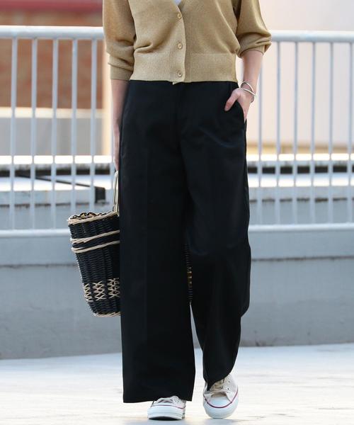 Dickies（ディッキーズ）の「【別注】＜Dickies＞∴ワークワイドパンツ（その他パンツ・レディース・ブラック/ベージュ/ダークブラウン・SMALL/MEDIUM）」の2枚目の写真