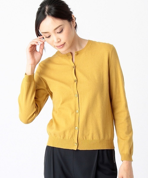 COMME CA ISM(コムサイズム)の「パステルカラー クルーネックカーディガン(カーディガン/ボレロ・レディース・サックスブルー/グレー/ピンク/イエロー/ネイビー/ホワイト・LARGE/MEDIUM/SMALL)」の5枚目の写真