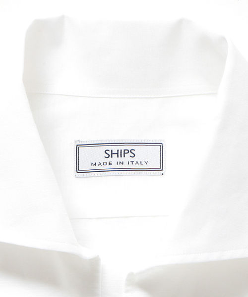 SHIPS（シップス）の「SD: イタリア製 コットン/リネン カプリシャツ(ホワイト)（シャツ/ブラウス・メンズ・ホワイト・MEDIUM/SMALL）」の8枚目の写真
