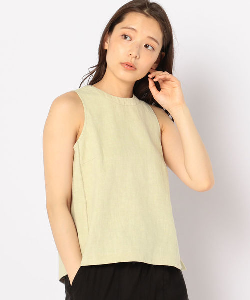 Prefer SHIPS（プリファーシップス）の「Prefer SHIPS:バックリボンノースリーブ（シャツ/ブラウス・レディース・ベージュ/ブラウン/ネイビー・ONE SIZE）」の2枚目の写真