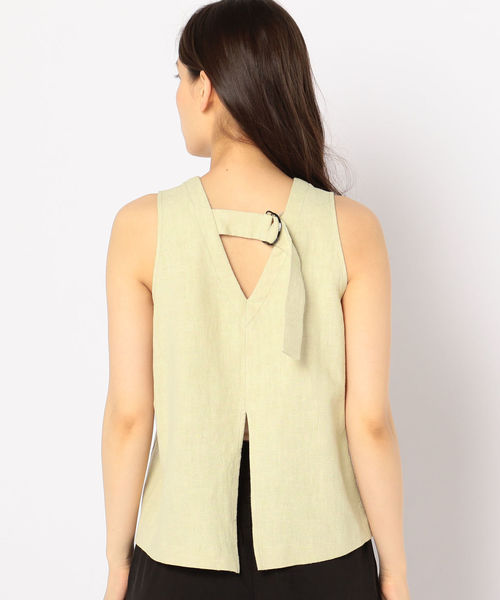 Prefer SHIPS（プリファーシップス）の「Prefer SHIPS:バックリボンノースリーブ（シャツ/ブラウス・レディース・ベージュ/ブラウン/ネイビー・ONE SIZE）」の12枚目の写真