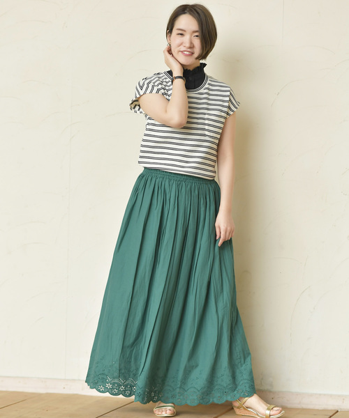 rps（アールピーエス）の「ポケット付きワッフル半袖Ｔ（Tシャツ/カットソー・レディース・ブラック/オフホワイト/杢グレー/ホワイト系その他2/ホワイト系その他3/ブラック系その他2・M）」の11枚目の写真