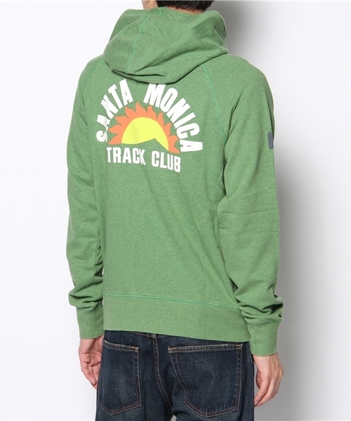 NIKE(ナイキ)の「2013 ナイキ サンタモニカ トラック NIKE AS RU SANTA MONICA TRCK CLB FZ(パーカー・メンズ・グリーン/ホワイト・MEDIUM/LARGE)」の4枚目の写真