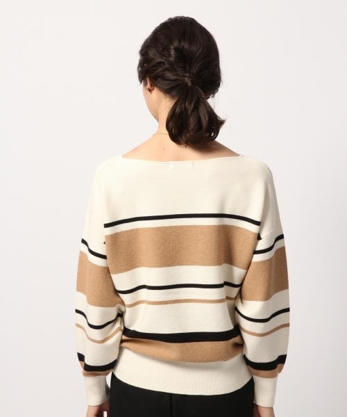 GLOBAL WORK(グローバルワーク)の「洗えるコットンカシミヤコンプルオーバー/792280(ニット/セーター・レディース・ダークグリーン/ベージュ/グレー/イエロー/ボルドー・SMALL/MEDIUM/LARGE)」の12枚目の写真