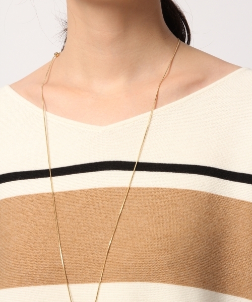 GLOBAL WORK(グローバルワーク)の「洗えるコットンカシミヤコンプルオーバー/792280(ニット/セーター・レディース・ダークグリーン/ベージュ/グレー/イエロー/ボルドー・SMALL/MEDIUM/LARGE)」の13枚目の写真