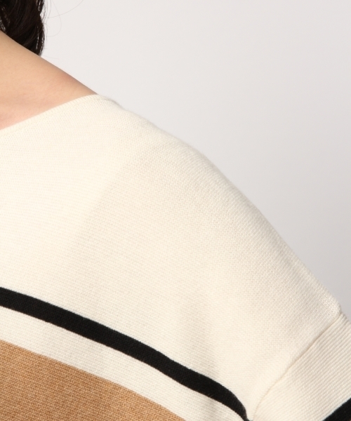 GLOBAL WORK(グローバルワーク)の「洗えるコットンカシミヤコンプルオーバー/792280(ニット/セーター・レディース・ダークグリーン/ベージュ/グレー/イエロー/ボルドー・SMALL/MEDIUM/LARGE)」の14枚目の写真