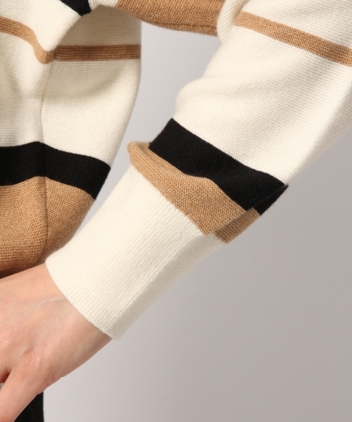 GLOBAL WORK(グローバルワーク)の「洗えるコットンカシミヤコンプルオーバー/792280(ニット/セーター・レディース・ダークグリーン/ベージュ/グレー/イエロー/ボルドー・SMALL/MEDIUM/LARGE)」の16枚目の写真