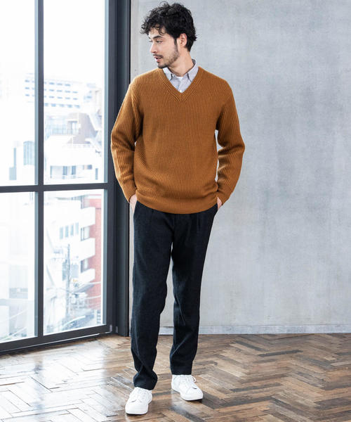 green label relaxing(グリーンレーベルリラクシング)の「CM デニムライクツイ-ド 1P ユーティリティー パンツ ◆(その他パンツ・メンズ・ネイビー/ダークグレー・XL/S/M/L)」の13枚目の写真