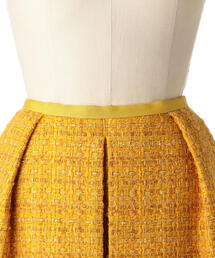 Drawer（ドゥロワー）の「Drawer ツイードタックスカート（スカート