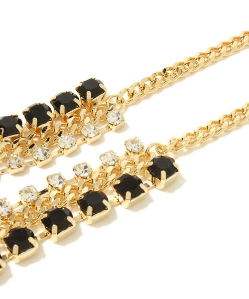 green label relaxing(グリーンレーベルリラクシング)の「GC ラインビジューST/ネックレス HPN(ネックレス・レディース・ホワイト/ライトピンク・フリー)」の3枚目の写真