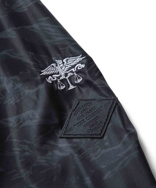 CRIMIE(クライミー)の「TIGER CAMO JUNGLE SHIRT(ミリタリージャケット・メンズ・ブラック/カーキ・X-SMALL/SMALL/MEDIUM/LARGE/X-LARGE/XX-LARGE)」の6枚目の写真