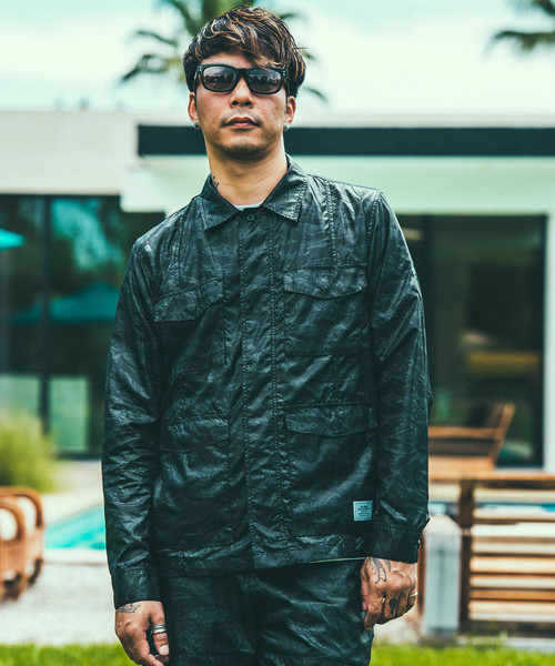 CRIMIE(クライミー)の「TIGER CAMO JUNGLE SHIRT(ミリタリージャケット・メンズ・ブラック/カーキ・X-SMALL/SMALL/MEDIUM/LARGE/X-LARGE/XX-LARGE)」の8枚目の写真