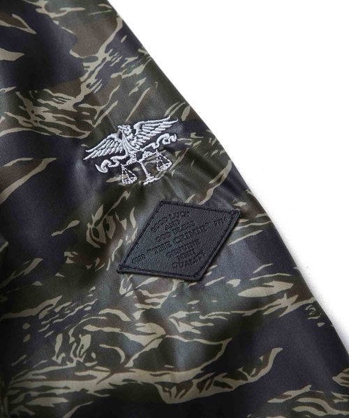 CRIMIE(クライミー)の「TIGER CAMO JUNGLE SHIRT(ミリタリージャケット・メンズ・ブラック/カーキ・X-SMALL/SMALL/MEDIUM/LARGE/X-LARGE/XX-LARGE)」の14枚目の写真