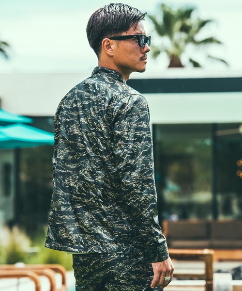 CRIMIE(クライミー)の「TIGER CAMO JUNGLE SHIRT(ミリタリージャケット・メンズ・ブラック/カーキ・X-SMALL/SMALL/MEDIUM/LARGE/X-LARGE/XX-LARGE)」の16枚目の写真