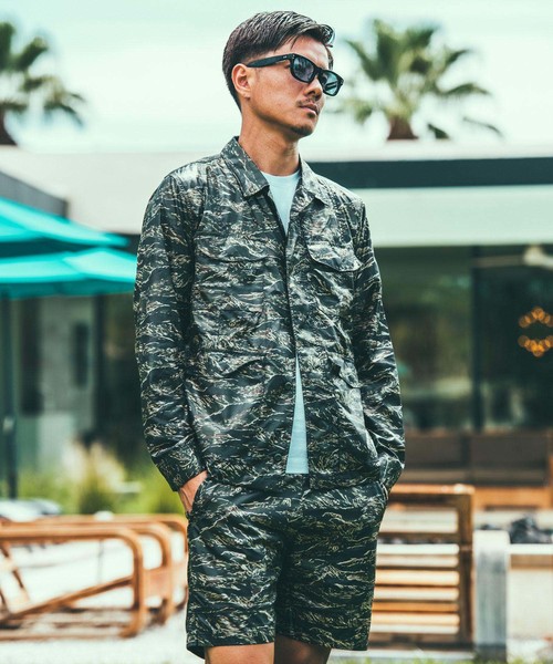 CRIMIE(クライミー)の「TIGER CAMO JUNGLE SHIRT(ミリタリージャケット・メンズ・ブラック/カーキ・X-SMALL/SMALL/MEDIUM/LARGE/X-LARGE/XX-LARGE)」の17枚目の写真