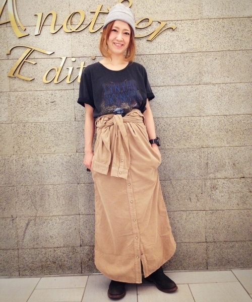 Another Edition アナザーエディション の Ae Cord Maxi Sht Op ワンピース Wear
