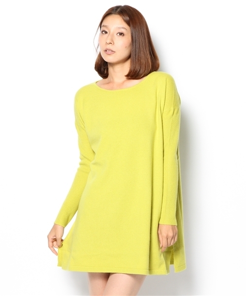 GALLARDAGALANTE（ガリャルダガランテ）の「カシミアチュニック（ニット/セーター・レディース・ホワイト/ベージュ/イエロー/ブラック/モカ・FREE）」の14枚目の写真