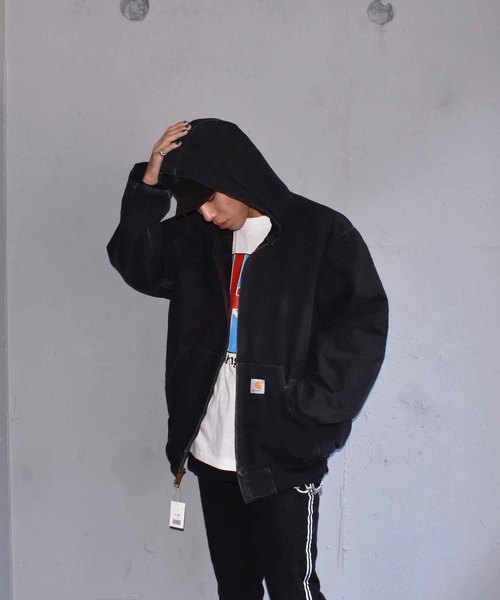 Carhartt（カーハート）の「【ヴィンテージ古着】Carhartt アクティブパーカー（パーカー・メンズ・ブラック・MEDIUM）」の3枚目の写真