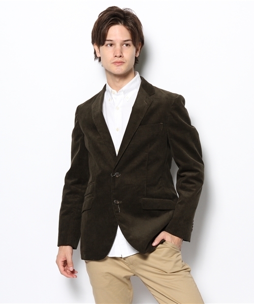 green label relaxing(グリーンレーベルリラクシング)の「□CORD NT SCPジャケット(テーラードジャケット・メンズ・ワインレッド/オリーブ/ネイビー・SMALL/MEDIUM/LARGE/X-LARGE)」の1枚目の写真