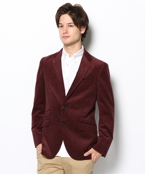 green label relaxing(グリーンレーベルリラクシング)の「□CORD NT SCPジャケット(テーラードジャケット・メンズ・ワインレッド/オリーブ/ネイビー・SMALL/MEDIUM/LARGE/X-LARGE)」の3枚目の写真