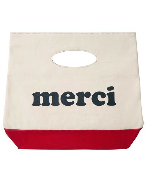 MILKFED.(ミルクフェド)の「BI COLOR MINI TOTE BAG(クラッチバッグ・レディース・ネイビー/ライトパープル/レッド・ONESIZE)」の4枚目の写真