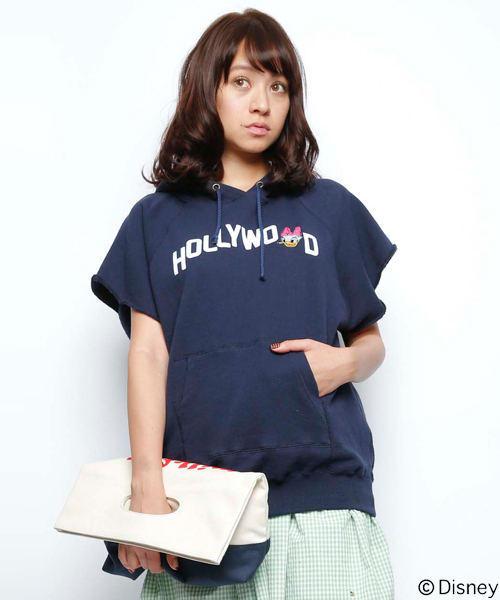MILKFED.(ミルクフェド)の「BI COLOR MINI TOTE BAG(クラッチバッグ・レディース・ネイビー/ライトパープル/レッド・ONESIZE)」の12枚目の写真