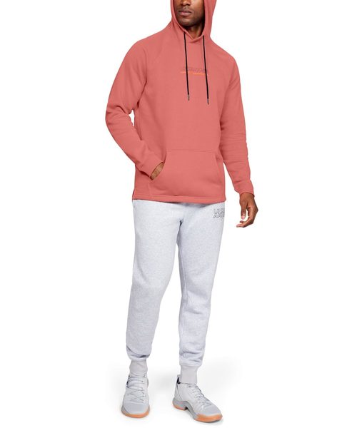 UNDER ARMOUR（アンダーアーマー）の「メンズバスケットボールパーカー / ベースラインフリースグラフィックフーディー（パーカー・メンズ・オレンジ/ブラック×ホワイト・XL/3XL/LG/SM/MD）」の10枚目の写真