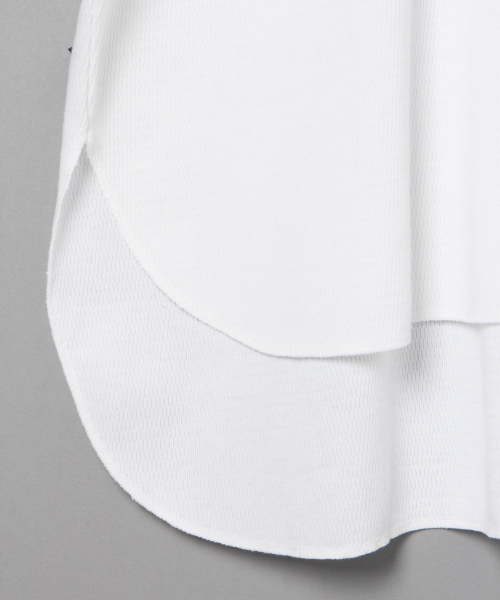 LOWRYS FARM（ローリーズファーム）の「ハニカムロンＴ　826824（Tシャツ/カットソー・レディース・オフホワイト/ブラック/ベージュ/ピンク・FREE）」の5枚目の写真