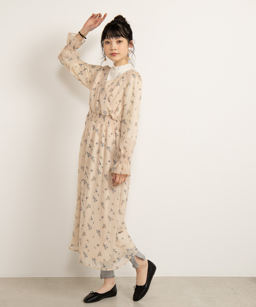 WEGO（ウィゴー）の「WEGO/レイヤードリブメロースリットレギンス10分丈（レギンス/スパッツ・レディース・ライトグレー/ブラック・FREE）」の10枚目の写真