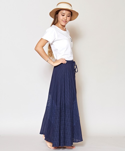 Kahiko(カヒコ)の「【Kahiko】レース&コットンドビーロングスカート(スカート・レディース・ホワイト/ネイビー/ミント/パープル・FREE)」の21枚目の写真