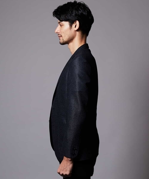 MICHEL KLEIN HOMME (ミッシェルクランオム)の「ジャケット(カラミハウンドツース)(テーラードジャケット・メンズ・ネイビー/グレー・46/48/51)」の6枚目の写真