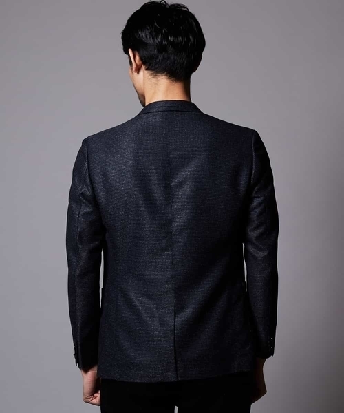 MICHEL KLEIN HOMME (ミッシェルクランオム)の「ジャケット(カラミハウンドツース)(テーラードジャケット・メンズ・ネイビー/グレー・46/48/51)」の7枚目の写真
