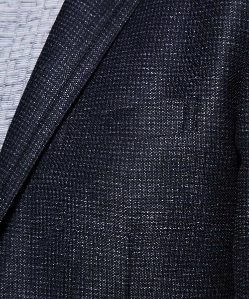 MICHEL KLEIN HOMME (ミッシェルクランオム)の「ジャケット(カラミハウンドツース)(テーラードジャケット・メンズ・ネイビー/グレー・46/48/51)」の12枚目の写真