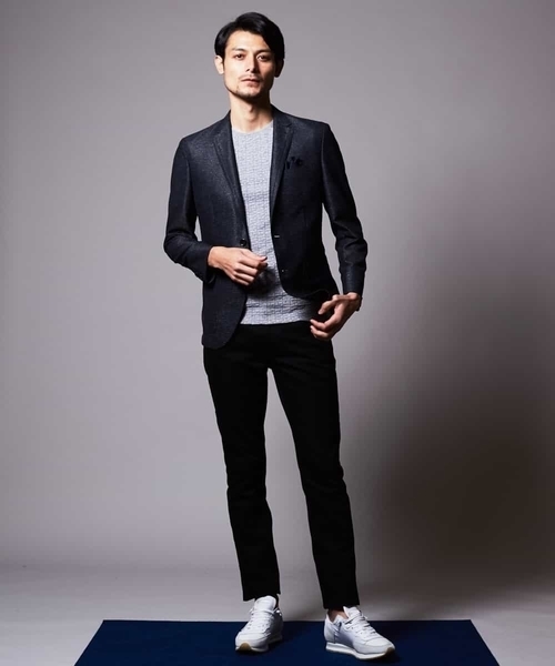 MICHEL KLEIN HOMME (ミッシェルクランオム)の「ジャケット(カラミハウンドツース)(テーラードジャケット・メンズ・ネイビー/グレー・46/48/51)」の16枚目の写真