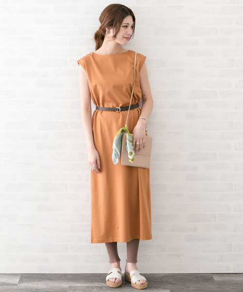URBAN RESEARCH ROSSO WOMEN（アーバンリサーチ　ロッソ）の「ペルヴィアンコットンマキシワンピース（ワンピース・レディース・ネイビー/ブルー/モカ/キャメル・FREE）」の5枚目の写真