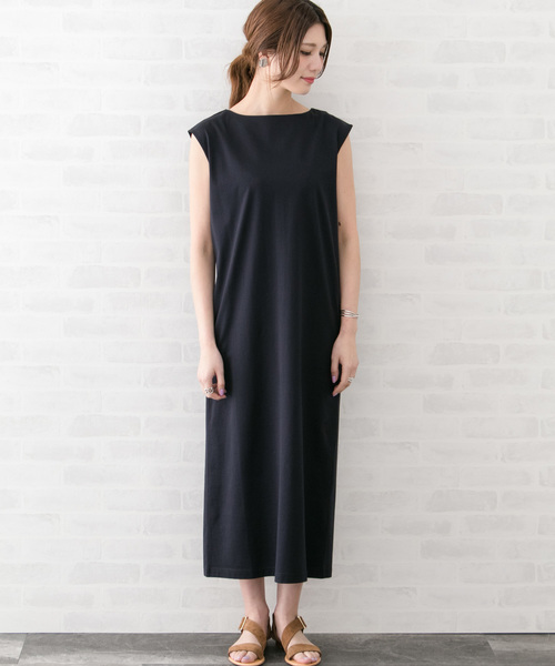 URBAN RESEARCH ROSSO WOMEN（アーバンリサーチ　ロッソ）の「ペルヴィアンコットンマキシワンピース（ワンピース・レディース・ネイビー/ブルー/モカ/キャメル・FREE）」の6枚目の写真