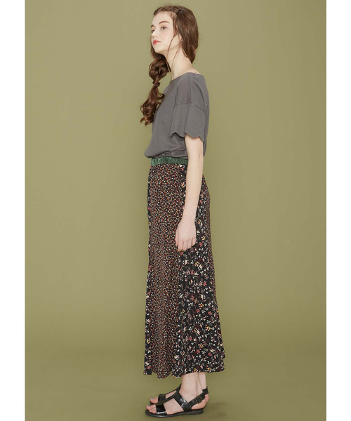 シロップ.(シロップ.)の「シルエットがキレイなパッチワークスカート(スカート・レディース・ブラック/ブルー/ホワイト・SMALL/X-LARGE/LARGE/MEDIUM/XX-LARGE)」の9枚目の写真