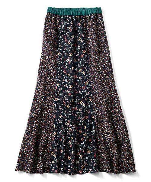 シロップ.(シロップ.)の「シルエットがキレイなパッチワークスカート(スカート・レディース・ブラック/ブルー/ホワイト・SMALL/X-LARGE/LARGE/MEDIUM/XX-LARGE)」の17枚目の写真